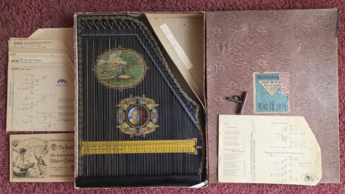 Alte zither violin - zither,
