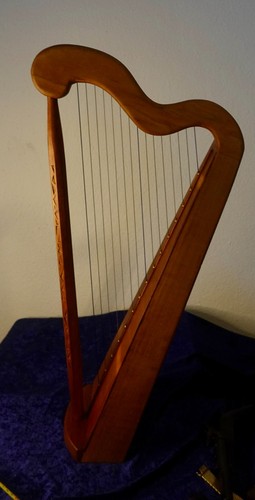 Antike harfe dunkles - 64,