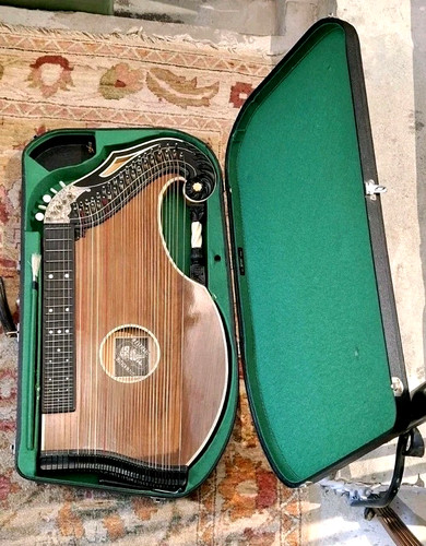 Alte zither harfenzither - zither,