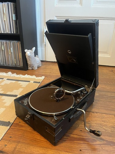 Koffergrammophon his masters - his,