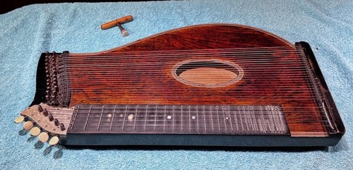 Antike konzertzither - antike, (zither)