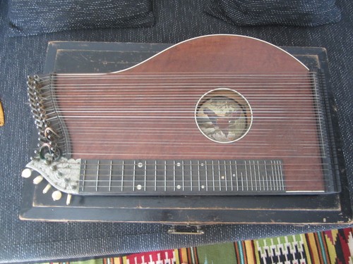 Antike harfenzither f - harfenzither, a.f