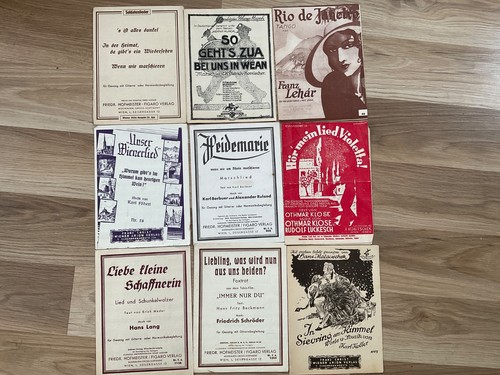 Alte notenhefte blätter antik - alte,