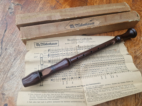 Alte flöte holzflöte vintage - flöte,
