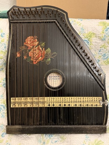 Alte zither gitarrenzither - zither,